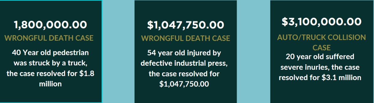 Client Compensations | Case Results | Rinehardt Injury Attorneys