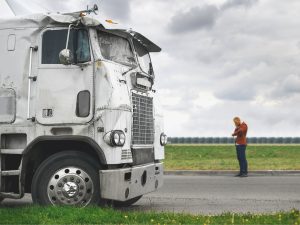 Crashed White Semi Truck | Truck Driving Errors | Rinehardt